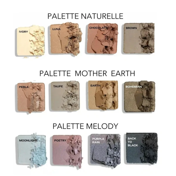 Baims Eyeshadow Quad Palette 02 Mother Earth (bevat de 4 kleuren: Perla, Taupe, earth, Bohemian) - Foto 2