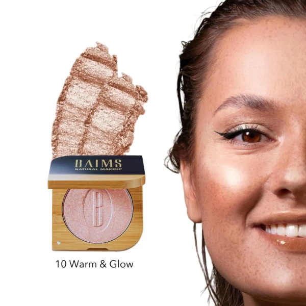 Baims Highlighter Pressed Powder 10 Warm & Glow - Foto 2