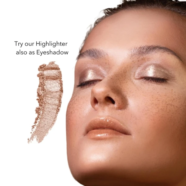 Baims Highlighter Pressed Powder 10 Warm & Glow Refill - Foto 3